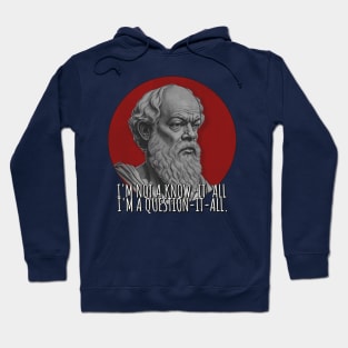 Philosophy | Socrates quote | Funny slogan | Funny Tshirt | Comedy | Sticker Hoodie